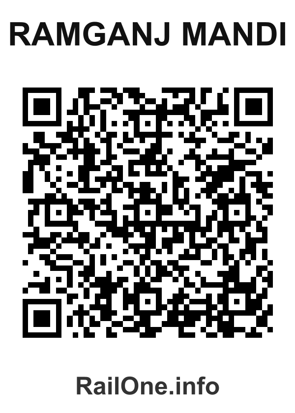 RailOne QR Code for Ramganj Mandi station
