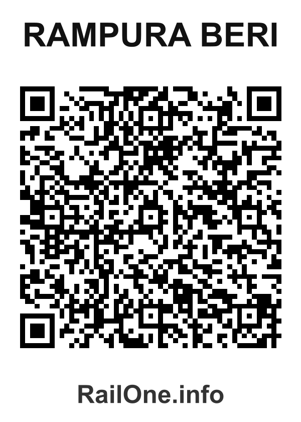 RailOne QR Code for Rampura Beri station
