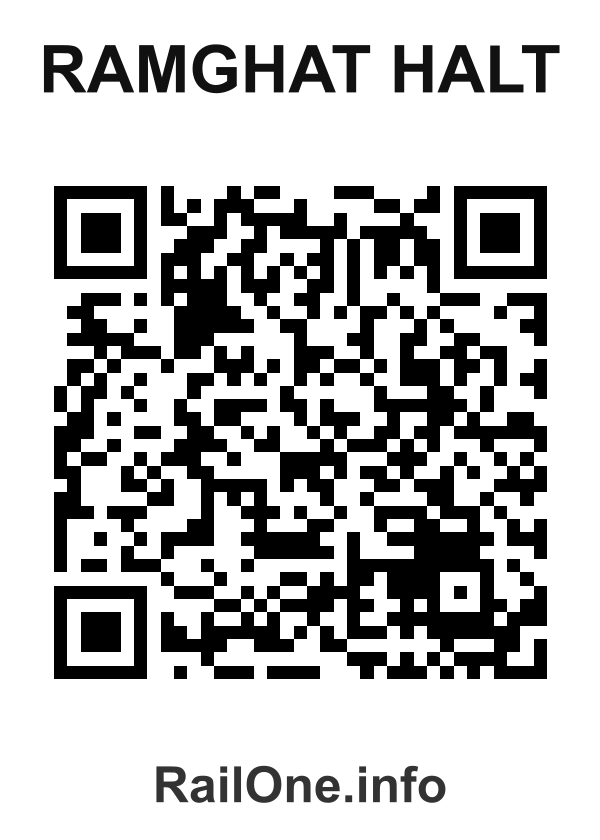 RailOne QR Code for Ramghat Halt station