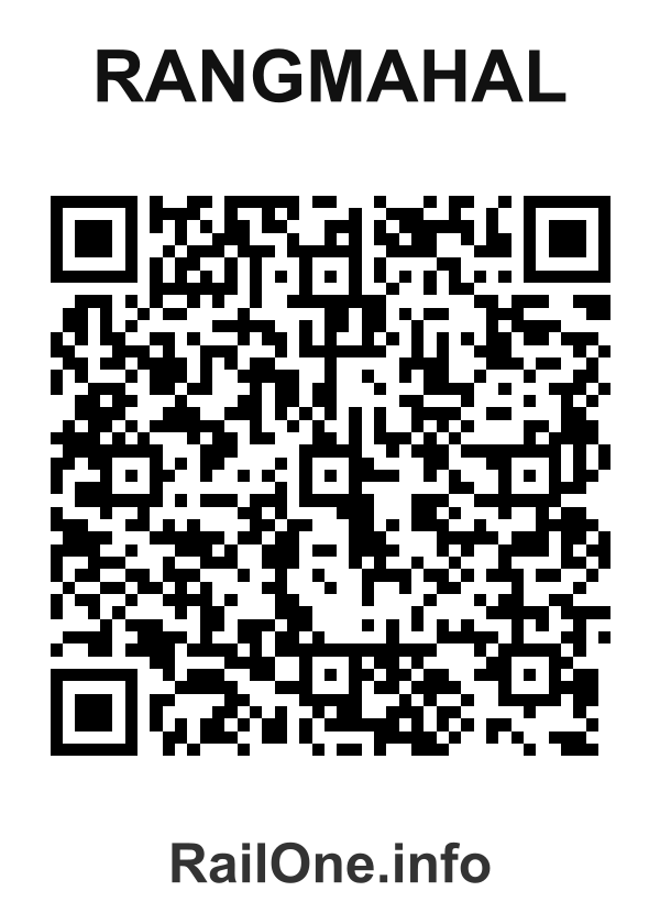 RailOne QR Code for Rangmahal station