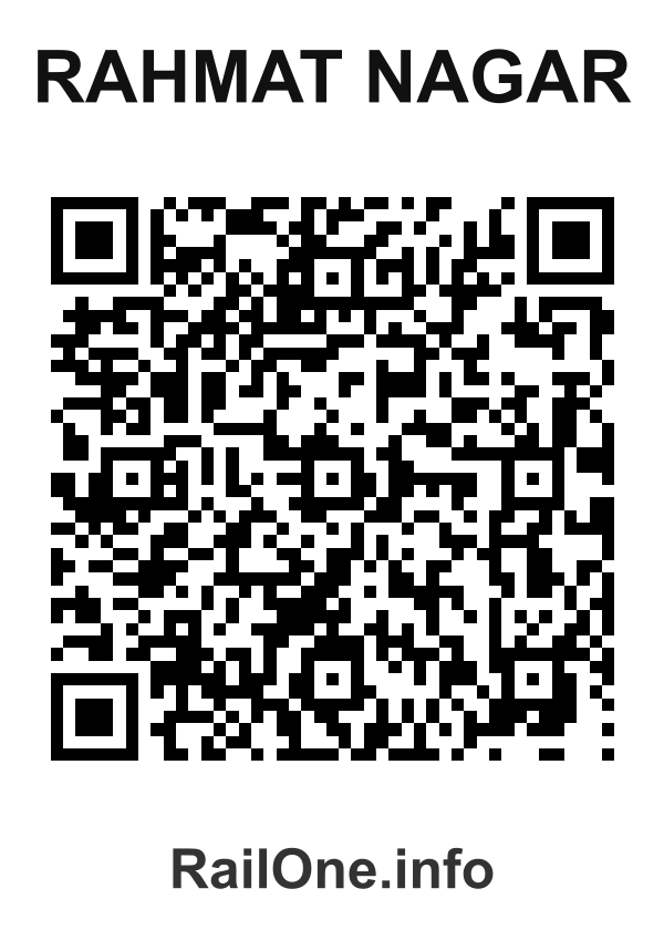RailOne QR Code for Rahmat Nagar station