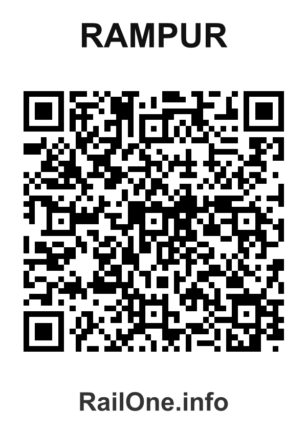 RailOne QR Code for Rampur station