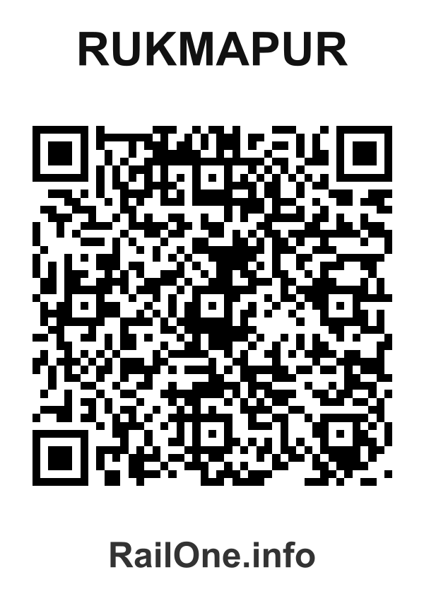 RailOne QR Code for Rukmapur station