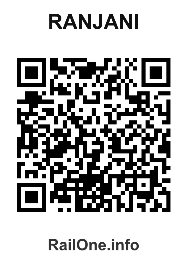 RailOne QR Code for Ranjani station