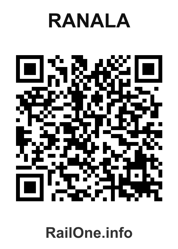RailOne QR Code for Ranala station