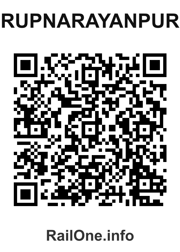 RailOne QR Code for Rupnarayanpur station