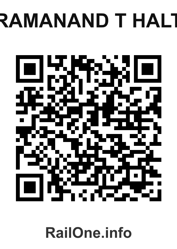 RailOne QR Code for Ramanand T Halt station