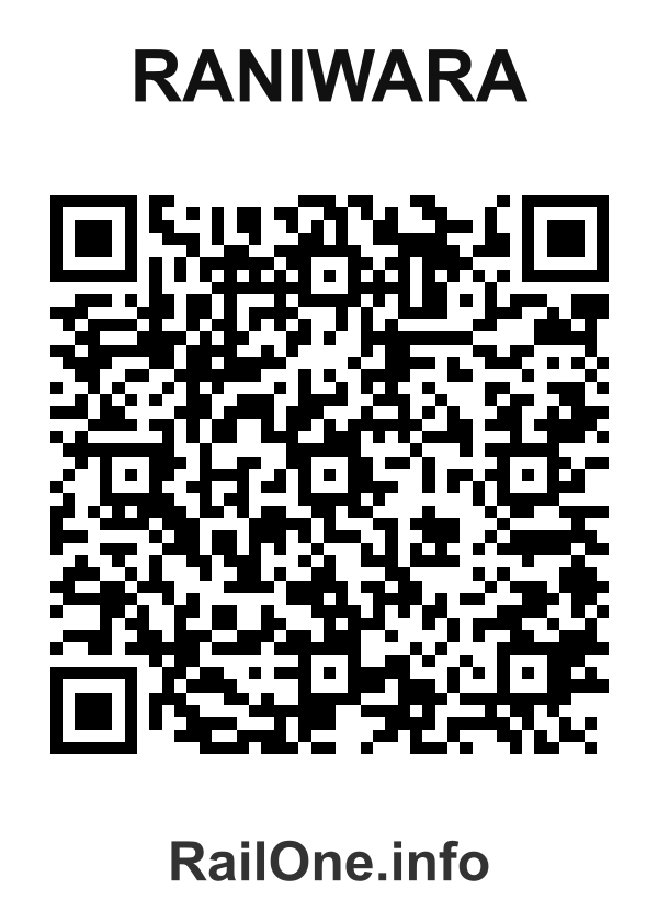 RailOne QR Code for Raniwara station