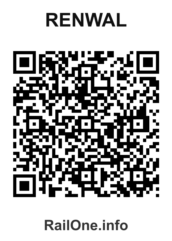 RailOne QR Code for Renwal station