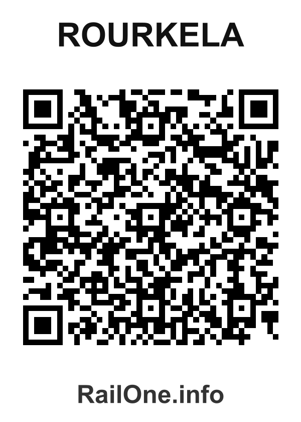RailOne QR Code for Rourkela station