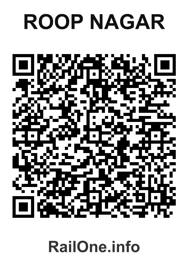 RailOne QR Code for Roop Nagar station