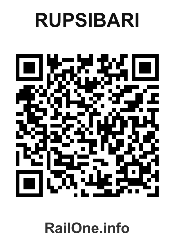 RailOne QR Code for Rupsibari station