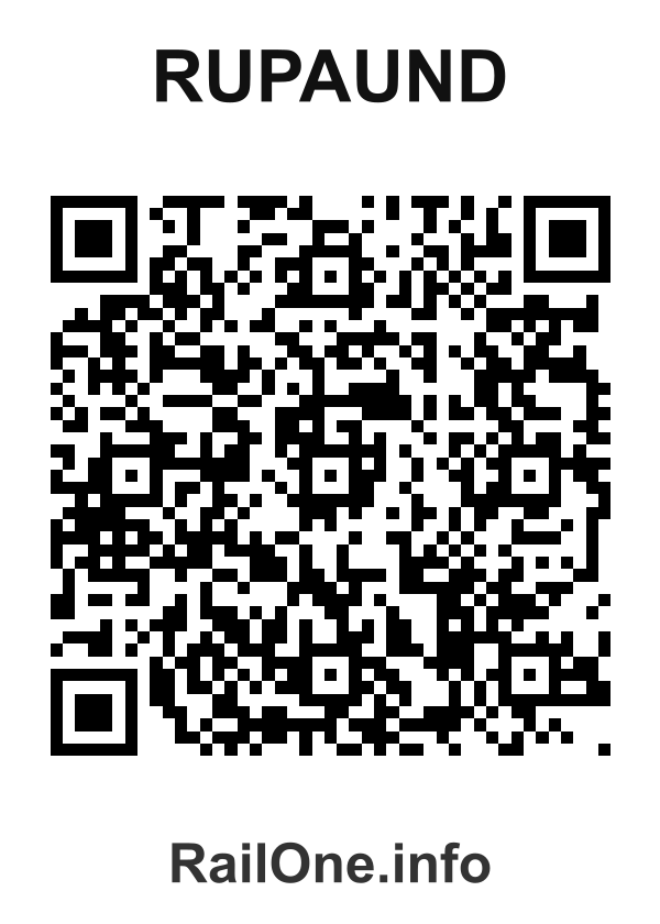 RailOne QR Code for Rupaund station