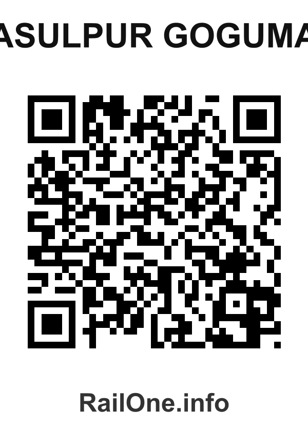 RailOne QR Code for Rasulpur Gogumau station