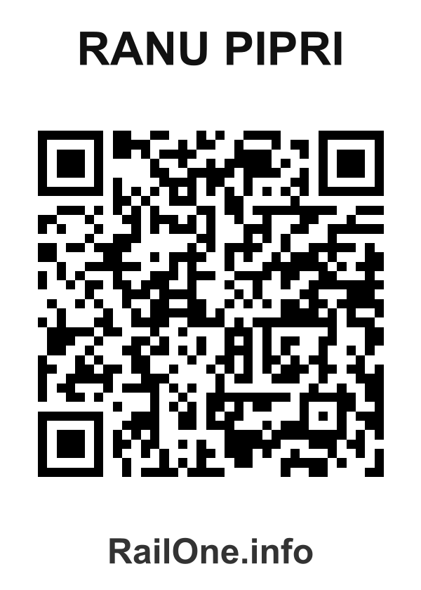 RailOne QR Code for Ranu Pipri station