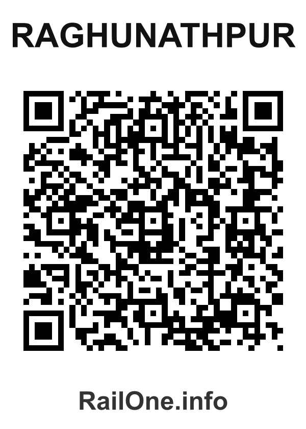 RailOne QR Code for Raghunathpur station