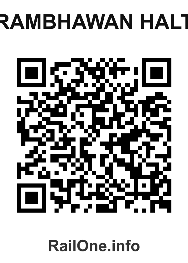 RailOne QR Code for Rambhawan Halt station