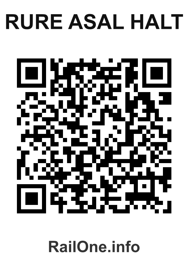 RailOne QR Code for Rure Asal Halt station