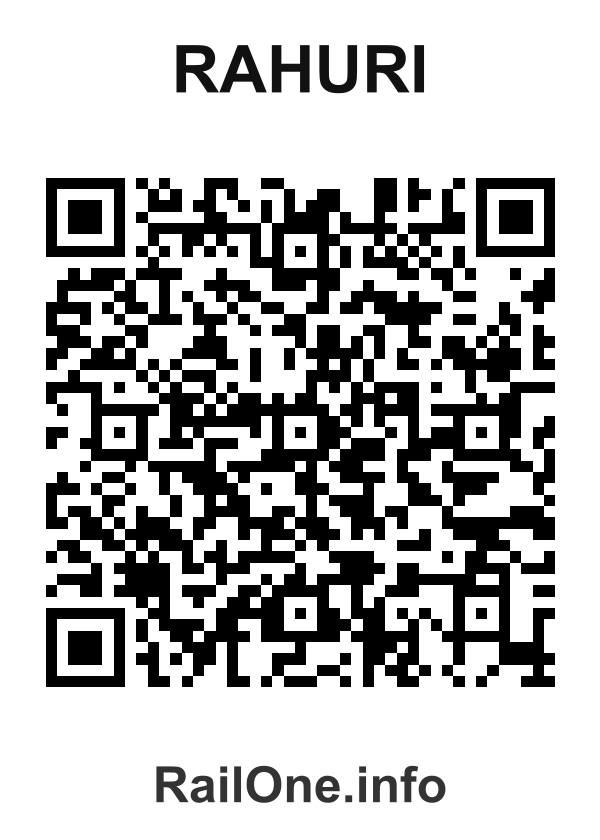 RailOne QR Code for Rahuri station