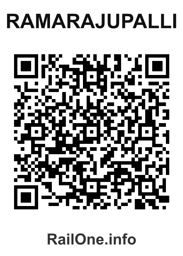 RailOne QR Code for Ramarajupalli station