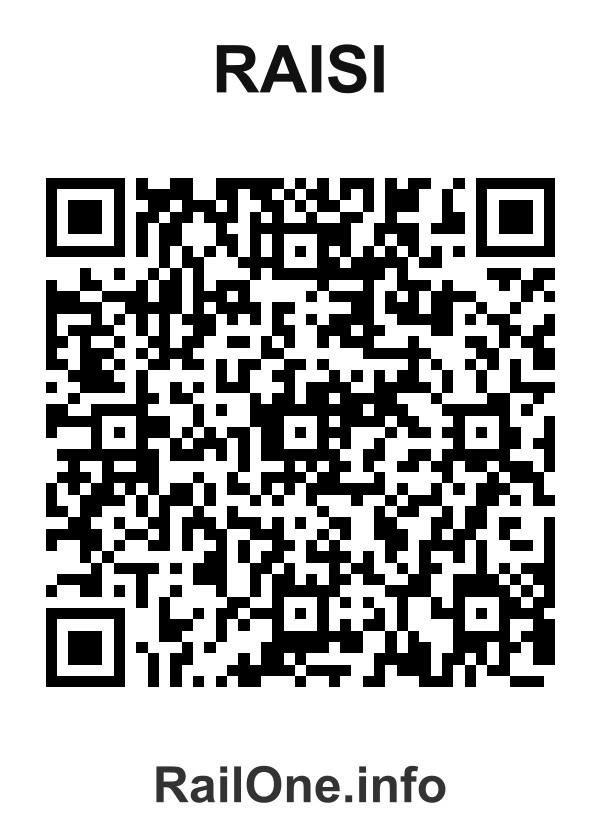 RailOne QR Code for Raisi station