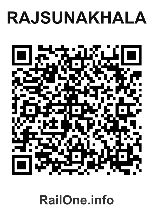 RailOne QR Code for Rajsunakhala station