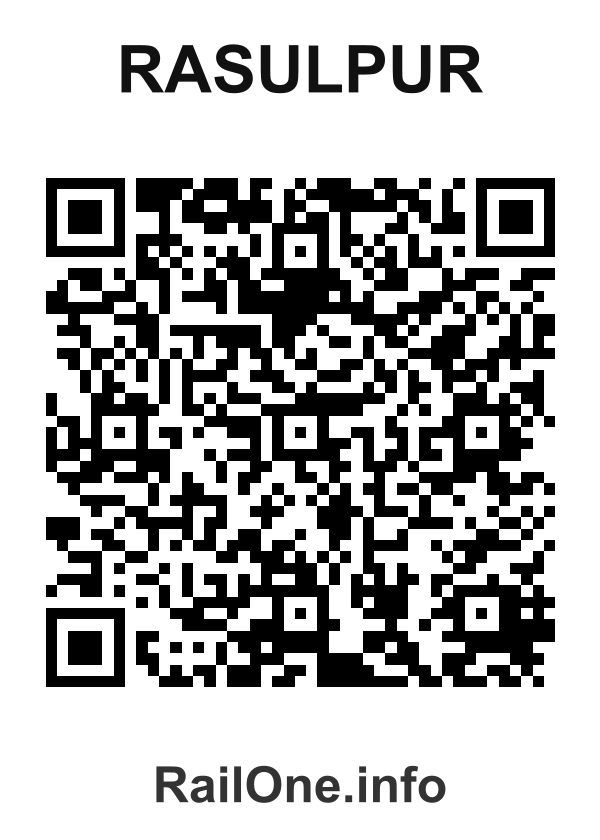 RailOne QR Code for Rasulpur station