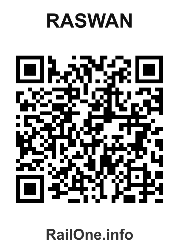 RailOne QR Code for Raswan station