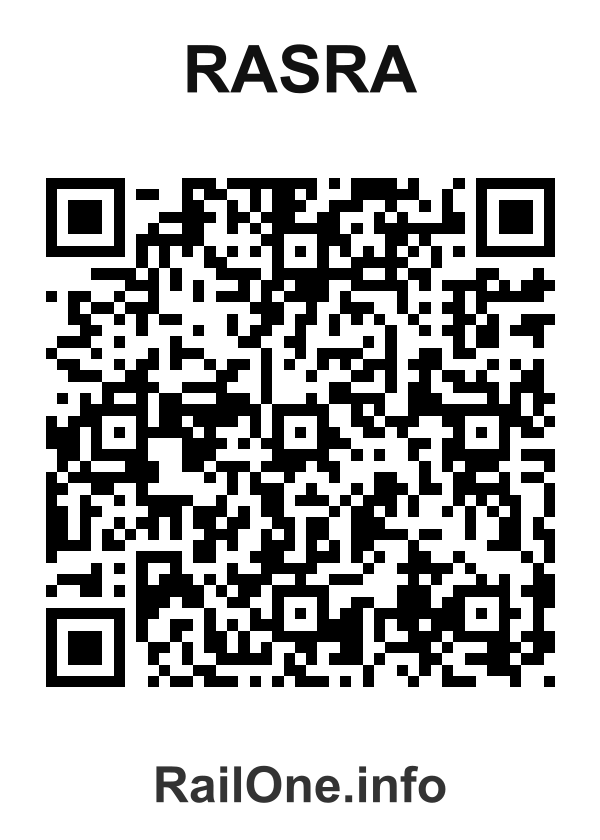 RailOne QR Code for Rasra station