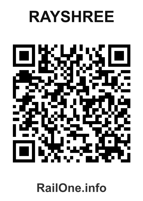 RailOne QR Code for Rayshree station