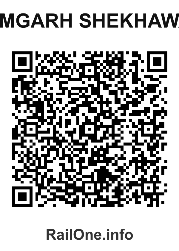 RailOne QR Code for Ramgarh Shekhawati station