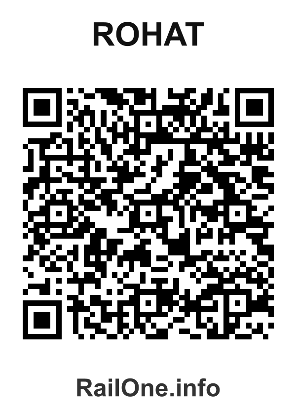 RailOne QR Code for Rohat station