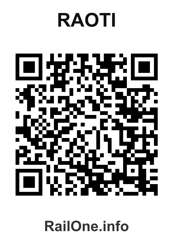 RailOne QR Code for Raoti station