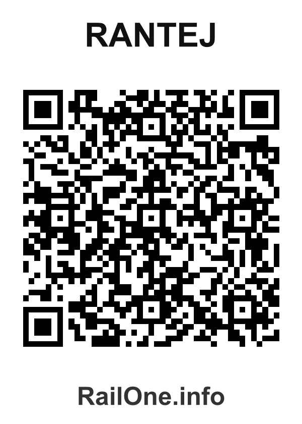 RailOne QR Code for Rantej station