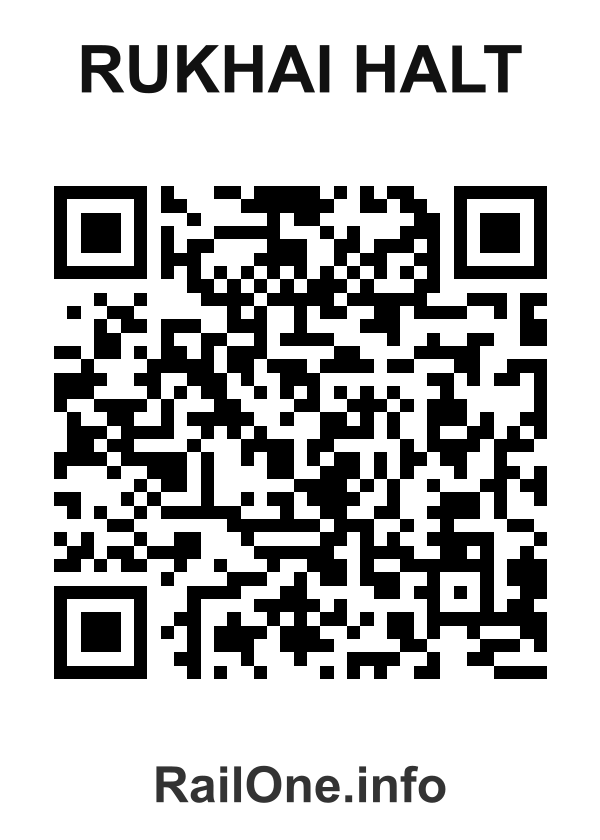 RailOne QR Code for Rukhai Halt station