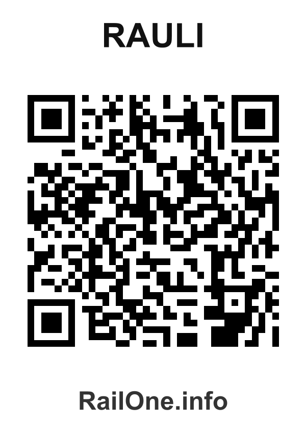 RailOne QR Code for Rauli station