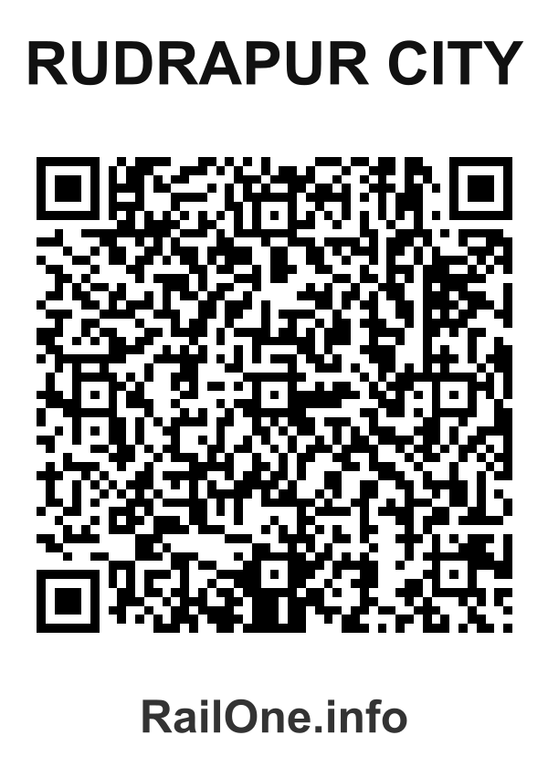 RailOne QR Code for Rudrapur City station