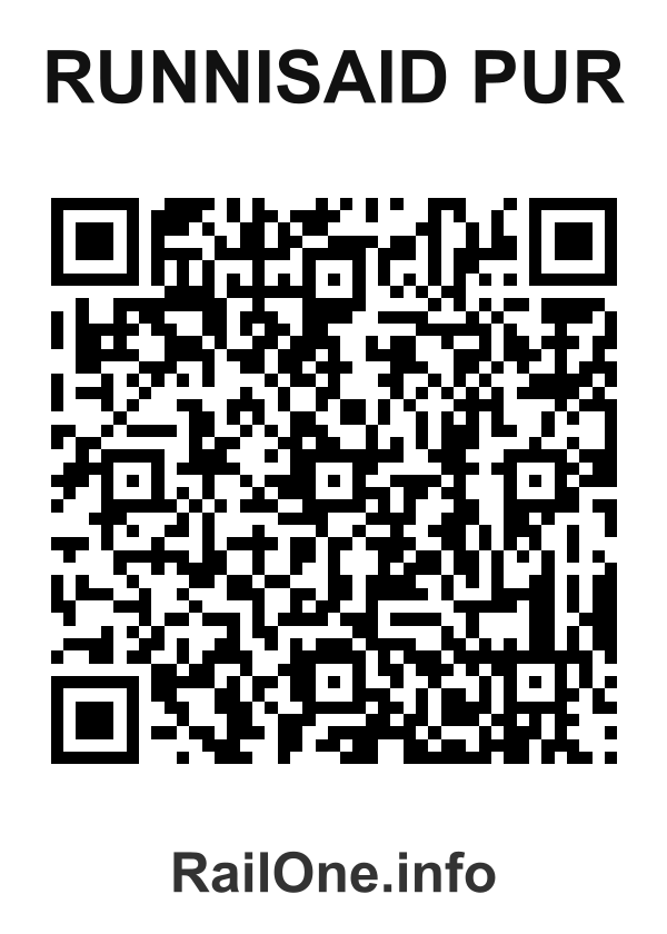 RailOne QR Code for Runnisaid Pur station