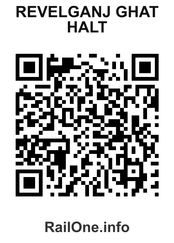RailOne QR Code for Revelganj Ghat Halt station