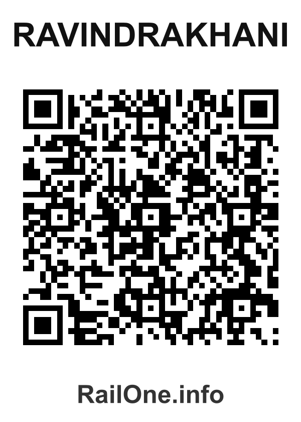 RailOne QR Code for Ravindrakhani station