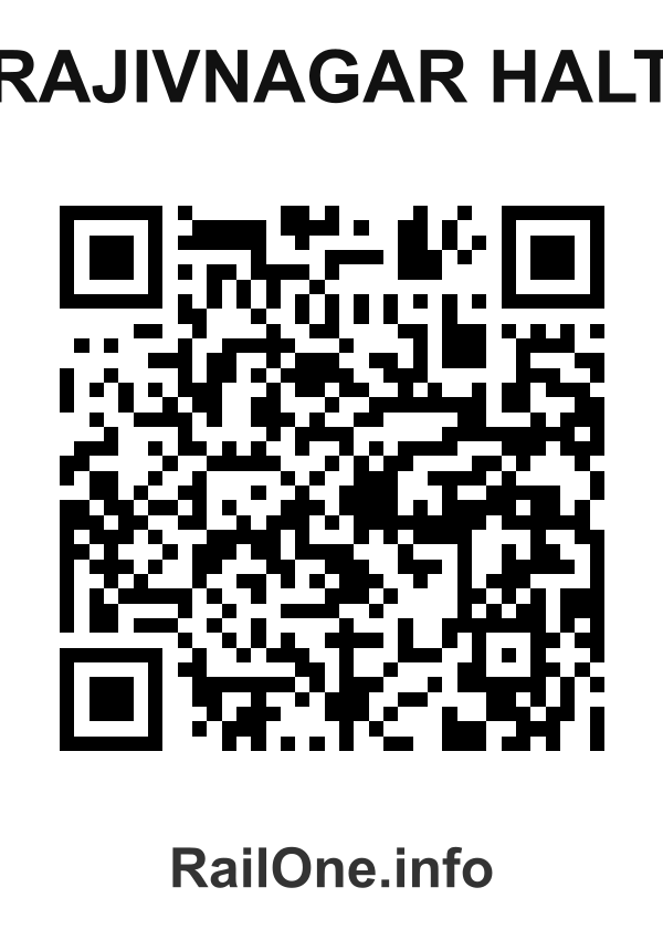 RailOne QR Code for Rajivnagar Halt station