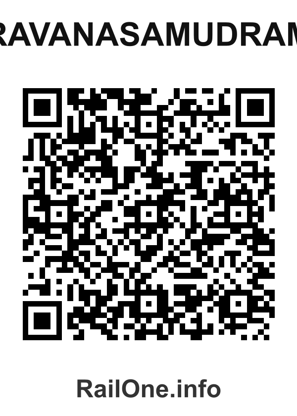 RailOne QR Code for Ravanasamudram station