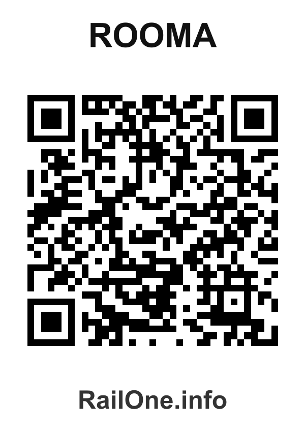 RailOne QR Code for Rooma station