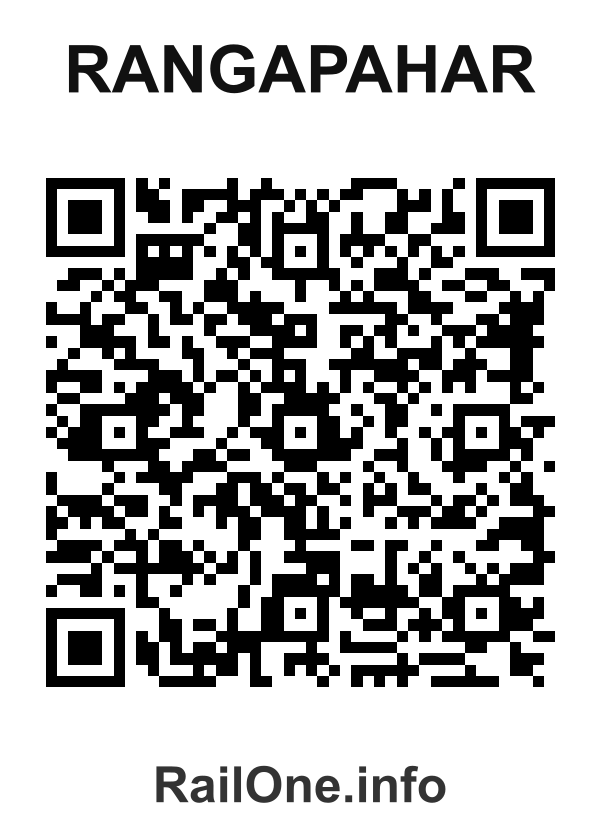 RailOne QR Code for Rangapahar station