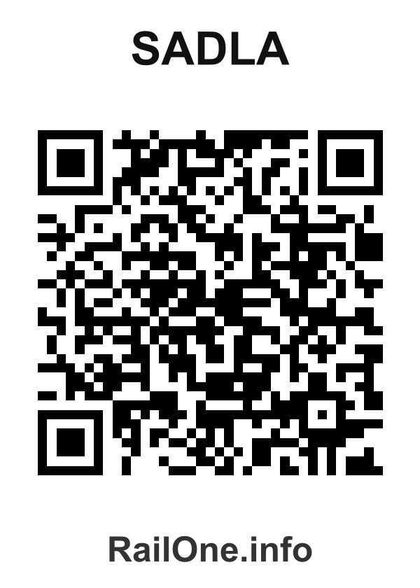 RailOne QR Code for Sadla station