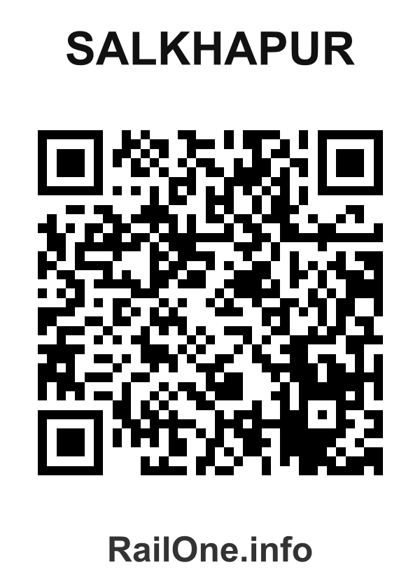 RailOne QR Code for Salkhapur station