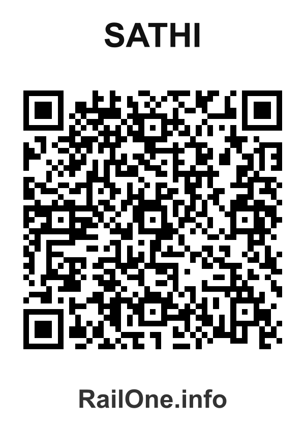 RailOne QR Code for Sathi station