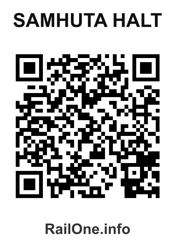 RailOne QR Code for Samhuta Halt station