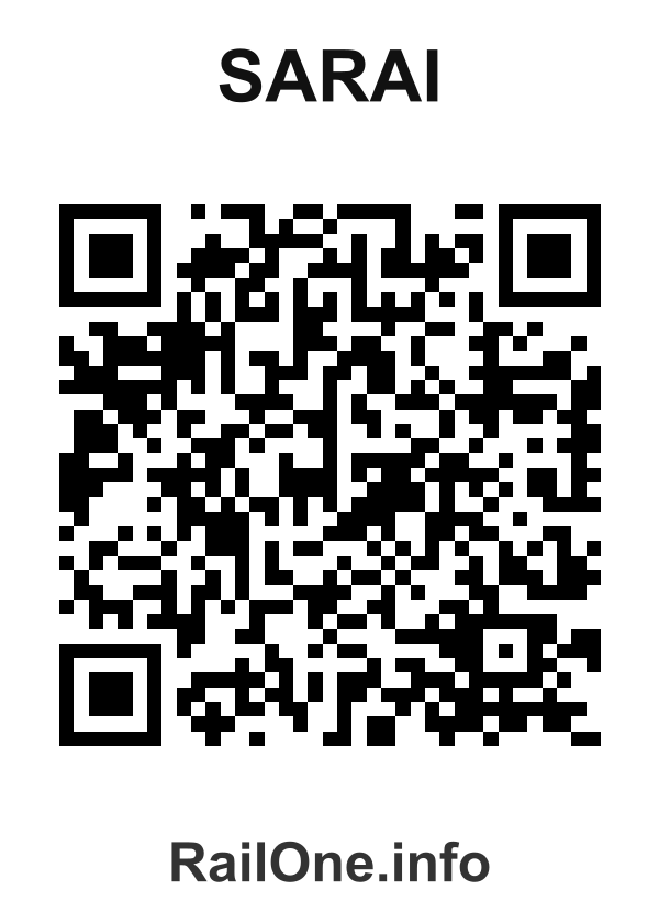 RailOne QR Code for Sarai station