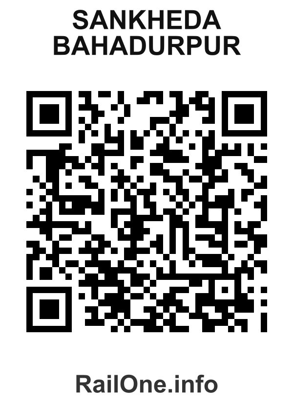RailOne QR Code for Sankheda Bahadurpur station
